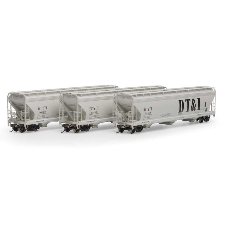 Athearn Genesis  HO Scale ACF 4600 3-Bay CF Hopper, DT&I #1 (3)