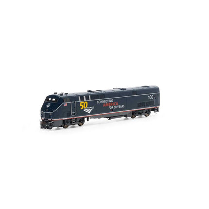 Athearn Genesis HO Scale P42 w/DCC & Sound Amtrak 50th Midnight Blue #100