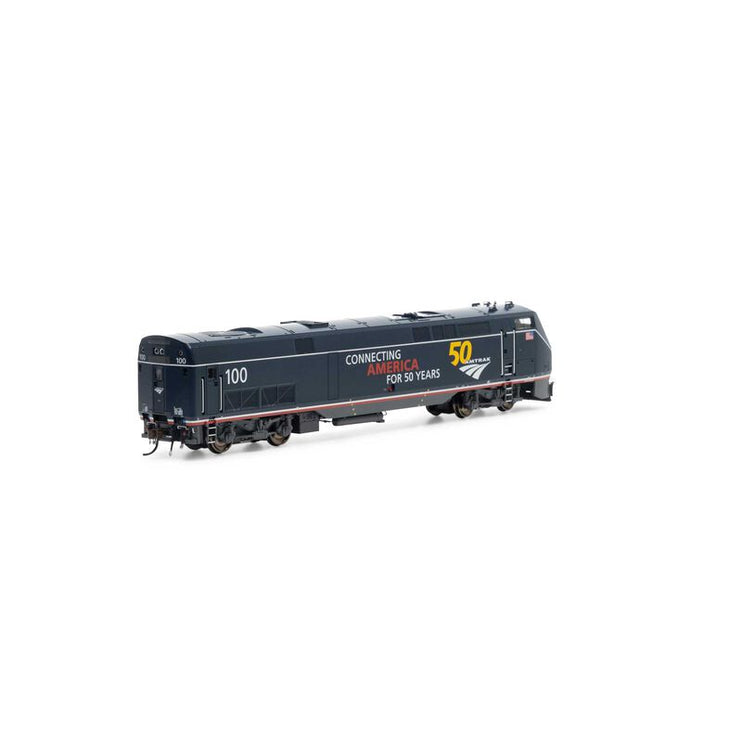 Athearn Genesis HO Scale AMD103/P42 Amtrak 50th Anniversary Blue #100