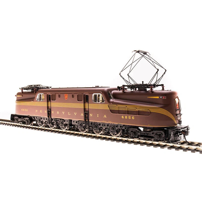 Broadway Limited HO Scale GG1 Electric PRR #4856 Tuscan Red 5-Stripe Buff Lettering & Stripes Roman Lettering Paragon3 Sound/DC/DCC - Pre Owned