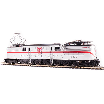 Broadway Limited HO P3 GG-1 PRR #4872/Aluminum w/red stripe DC/DCC