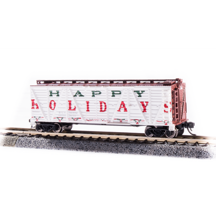 Broadway Limited N K7a Stock Car 2pk Happy Holidays No Sounds