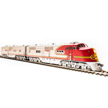 Broadway Limited HO P4 E1 A/B Diesels SF #2L/2A Pre-1946 Red Warbonnet DC/DCC