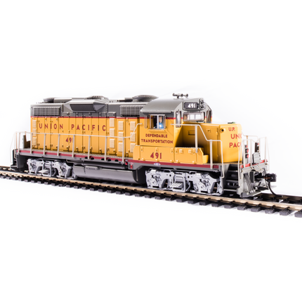 Broadway Limited HO P4 GP20 Diesel UP #489/yel&gry DC/DCC Sound