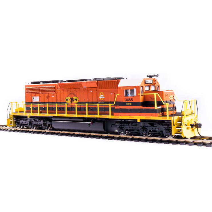 Broadway Limited HO P4 SD40-2 Diesel RCPE #3465/orgblkyel DC/DCC