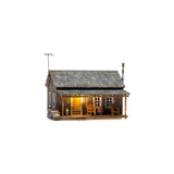 Woodland Scenics N Scale Rustic Cabin (Lit) Built and Ready