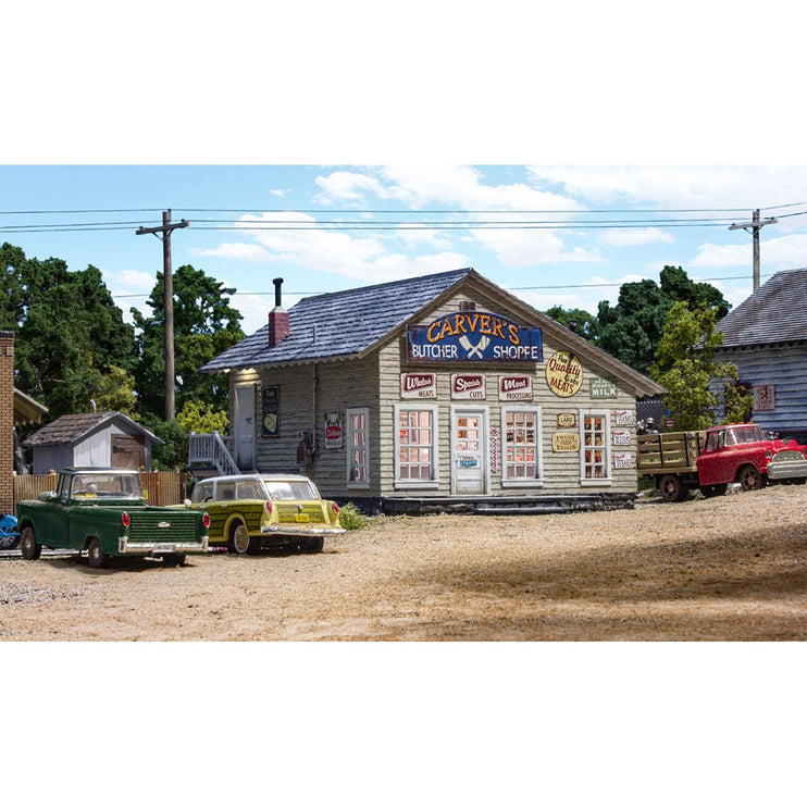 Woodland Scenics N Scale Carver’s Butcher Shoppe Built and Ready