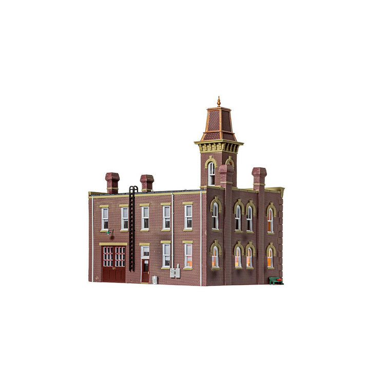 Woodland Scenics HO Scale  Firehouse Built and Ready