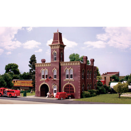 Woodland Scenics HO Scale  Firehouse Built and Ready