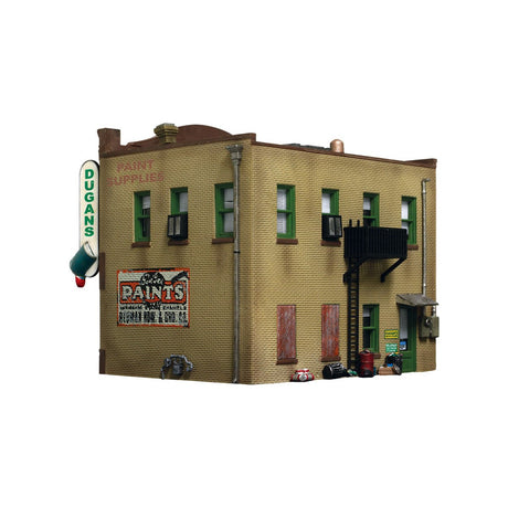 Woodland Scenics HO Scale  Dugan’s Paint Store Built and Ready