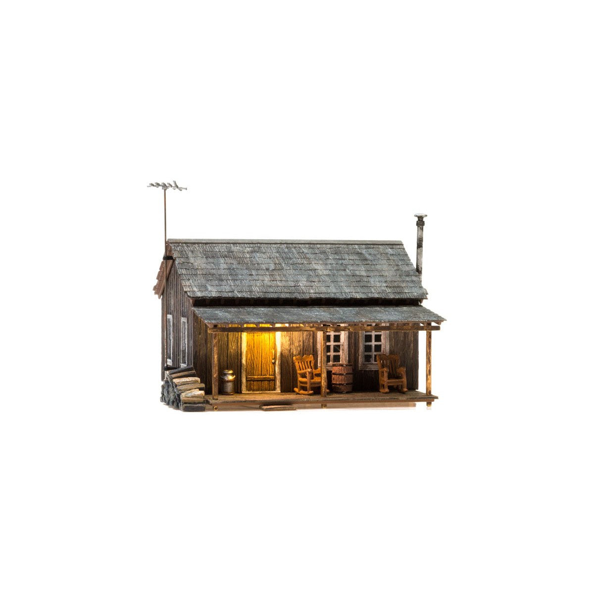Woodland Scenics HO Scale  Rustic Cabin Built and Ready