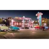 Woodland Scenics HO Scale  Miss Molly’s Diner Built and Ready