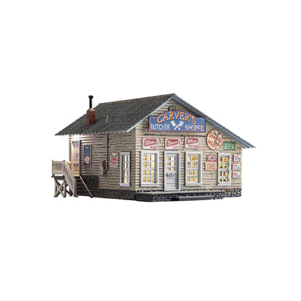 Woodland Scenics O Scale Carver’s Butcher Shoppe Built and Ready