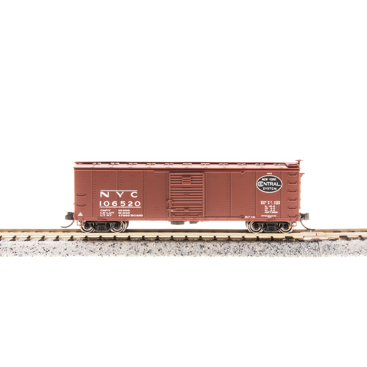 Broadway Limited N Steel Boxcar NYC #103634 w/Corrugated Ends  Post 1955 Goth