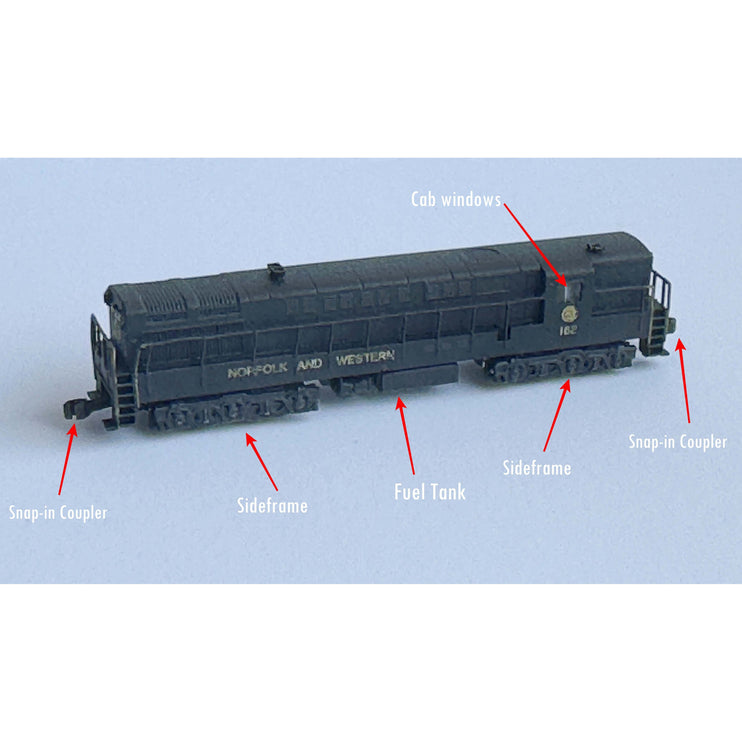 CCE Models T Scale (1:450) FM H24-66 Train Master shell kit N&W