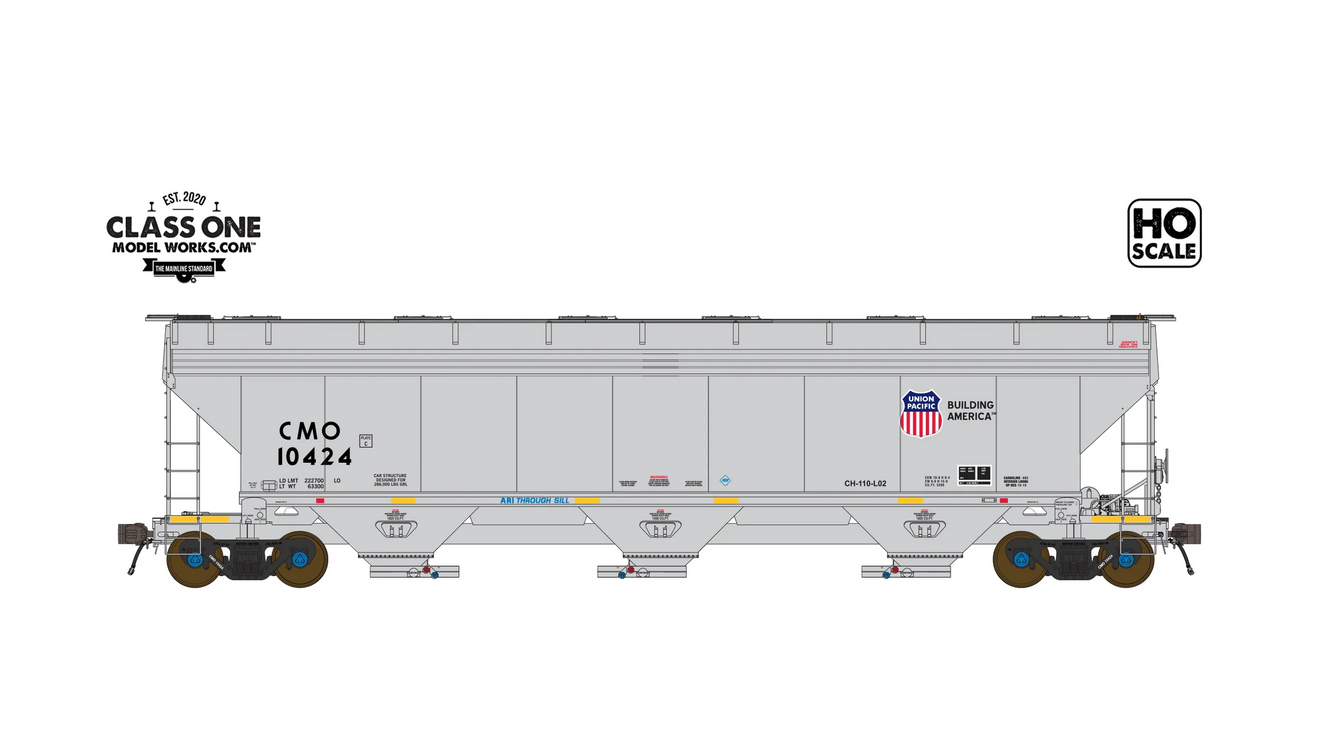 Class One Model Works HO Scale CMO Chicago, St. Paul, Minneapolis, and Omaha ARI 5200 Hopper