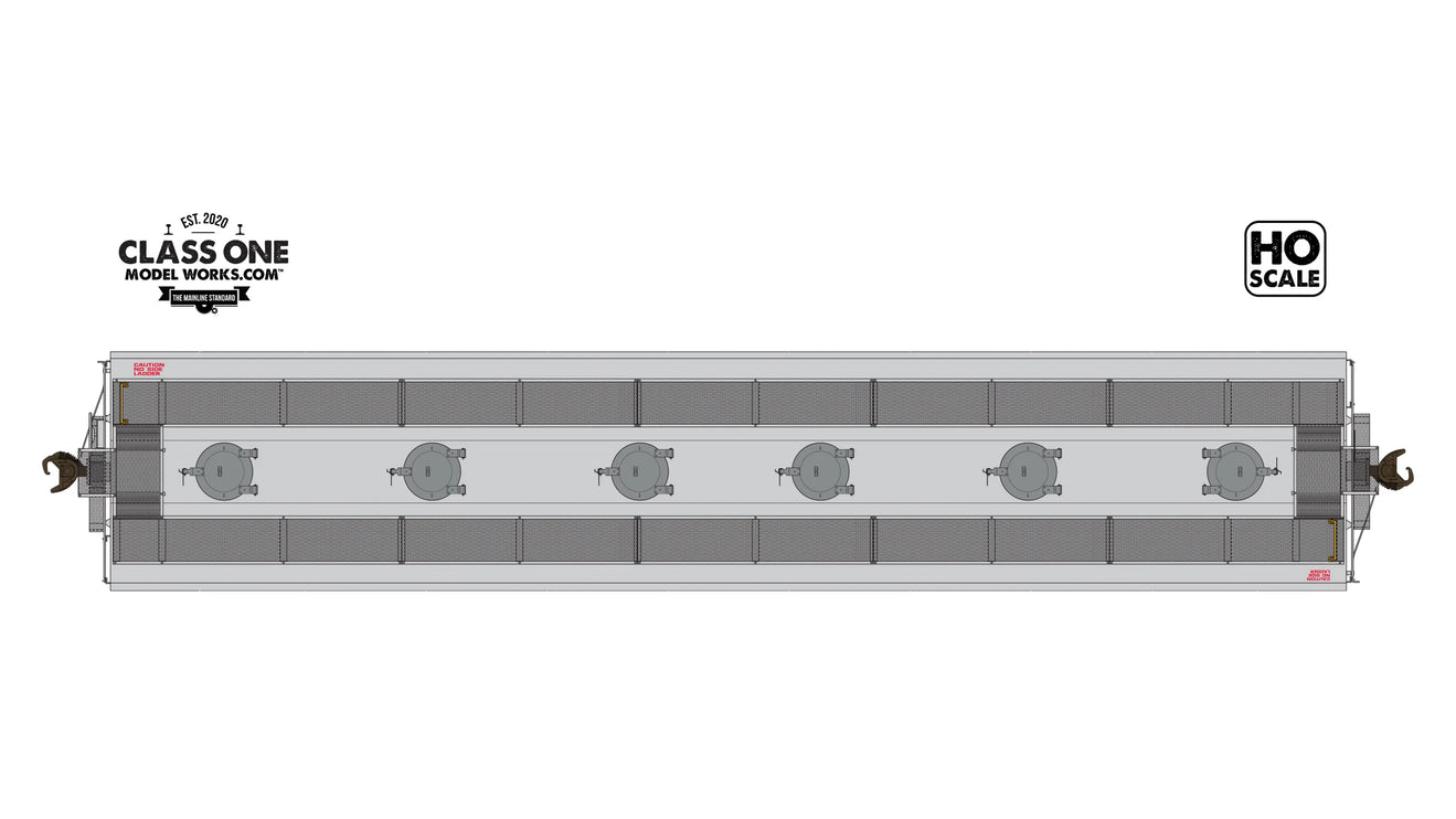 Class One Model Works HO Scale CMO Chicago, St. Paul, Minneapolis, and Omaha ARI 5200 Hopper