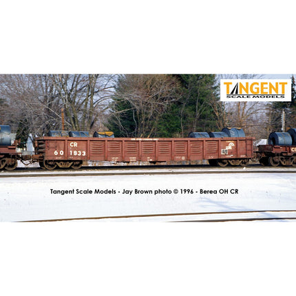 Tangent Conrail (CR) "1988 G43B Coil Svc.” Gondola With Coil Racks (Coils Not Included) #601802