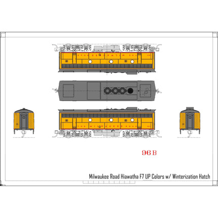 Kato N Scale Milwaukee Road FP7A 96A F7B 96B Post 1955 Scheme