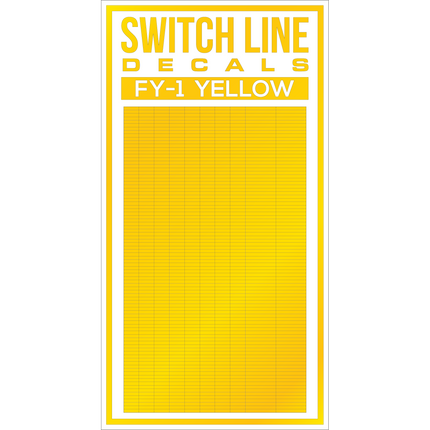 HO Scale Yellow Freight Car Reflective FRA Markings Set