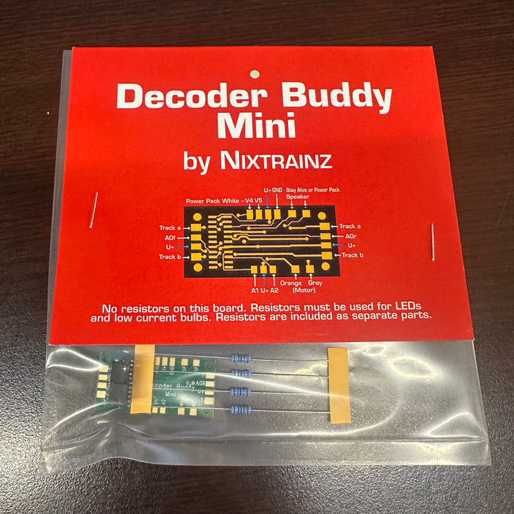 NixTrainz Decoder Buddy Mini 21 Pin Decoder Adapter Board No Resistors