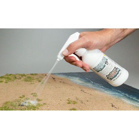 Super Seal - This spray adhesive seals landscape materials onto your terrain feature, miniature base or gaming board