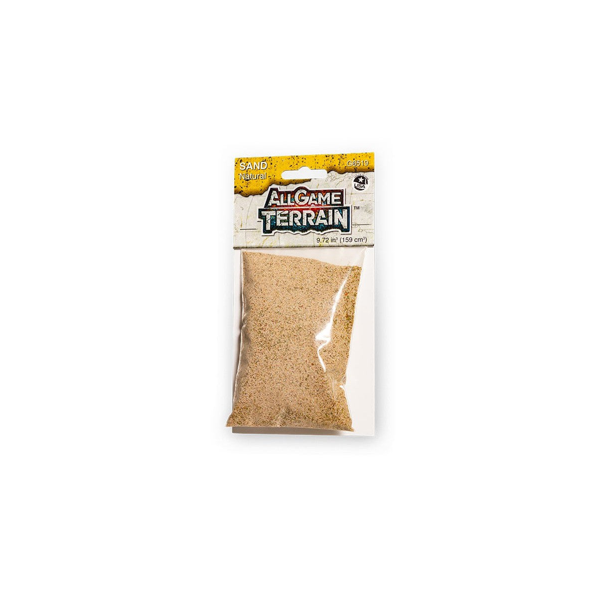 Sand - Natural - This pre-blended granular material creates a dry, arid environment to your miniature base or gaming board