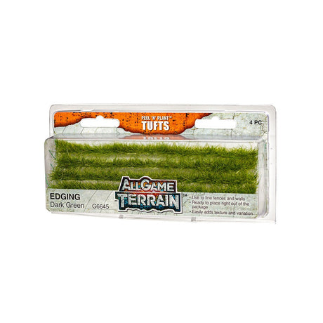 Edging - Dark Green - Dark Green Edging is designed to add texture and realism to your terrain feature, miniature base or gaming board