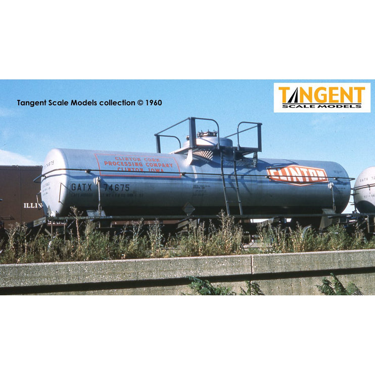 Tangent GATX Clinton Corn "Original 1958+" GATC 1957-design 8000 Gal. Welded Tank Ca #74675