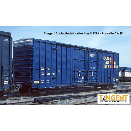 Tangent GVSR "B-70-43 Repaint 1996+" Gunderson 6089 50' High Cube Boxcar #742034