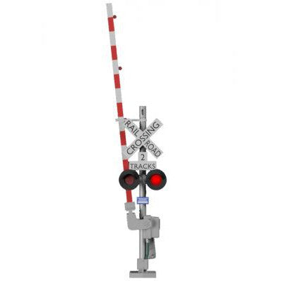 Details Plus HO Scale Modern Grade Crossing W/Gate Bi-Directional Non-Lighted Signal 2 Pack
