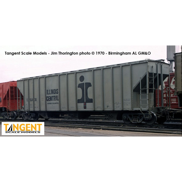 Tangent Illinois Central (IC) "Delivery Gray 1-1967" General American 4700 Covered Hopper System #56479