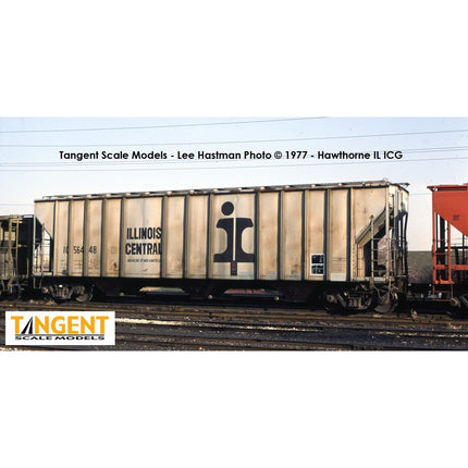 Tangent Illinois Central (IC) "Delivery Gray 1-1967" General American 4700 Covered Hopper System #56479