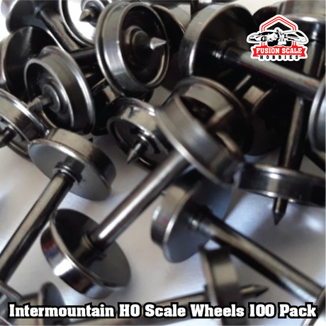 Intermountain HO Scale 36" Nickel Silver Brass Insulated Wheelsets .110" Tread Width Bulk Pack 100 Axle Box 40056