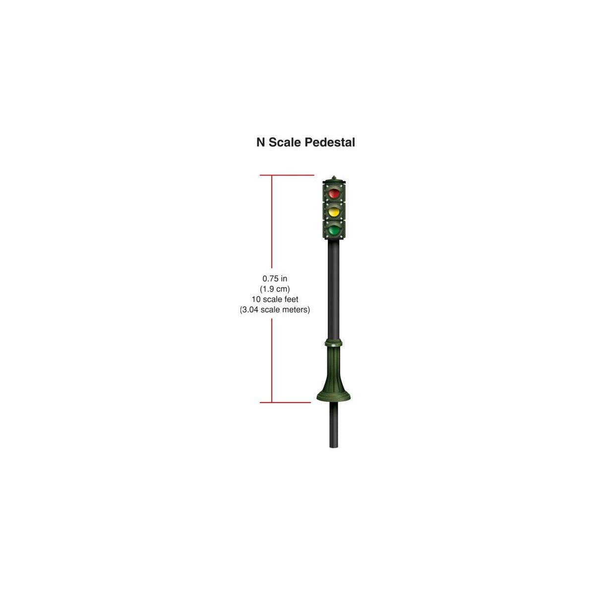 Woodland Scenics N Scale Pedestal Traffic Lights