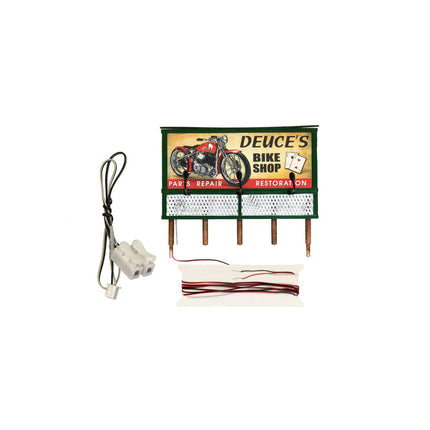 Woodland Scenics HO Scale Billboard Deuce’s Parts & Repair