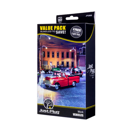 Woodland Scenics HO Scale Just Plug Work Vehicle Value Pack | Fusion Scale Hobbies