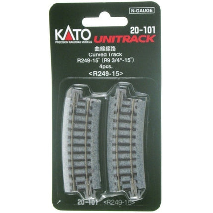 Kato N R249-15 Curve Track/4pc