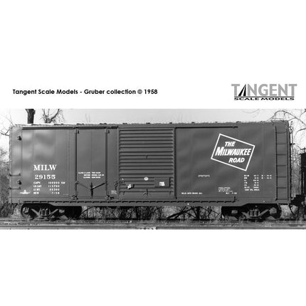 Tangent Milwaukee Road (MILW) “Original 1958” 40′ PS-1 Combination Door Boxcar #29309