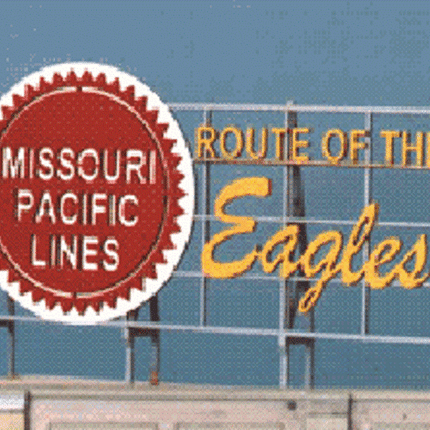 Blair Line 1530 Laser-Cut Wood Billboards - Small for Z N & HO Missouri Pacific Lines "Route Of The Eagles" 2.50" Wide x 1.50" Tall A Scale