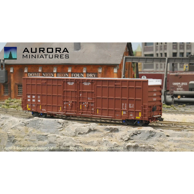 Aurora Miniatures HO Scale UCRY Greenbrier 7550 cf 60’ Plate F Boxcar 1st Run 300002