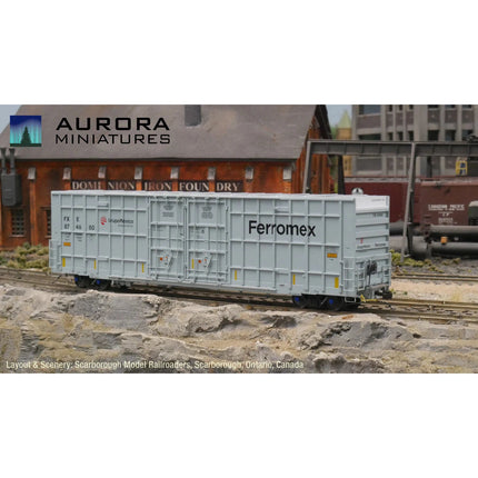 Aurora Miniatures HO Scale FXE Ferromemx Greenbrier 7550 cf 60’ Plate F Boxcar 1st Run 874635