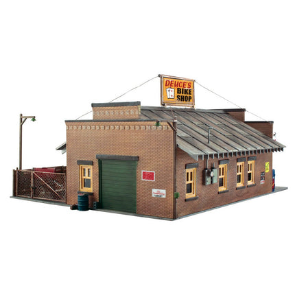 Woodland Scenics O Scale Deuce's Bike Shop DPM Kit