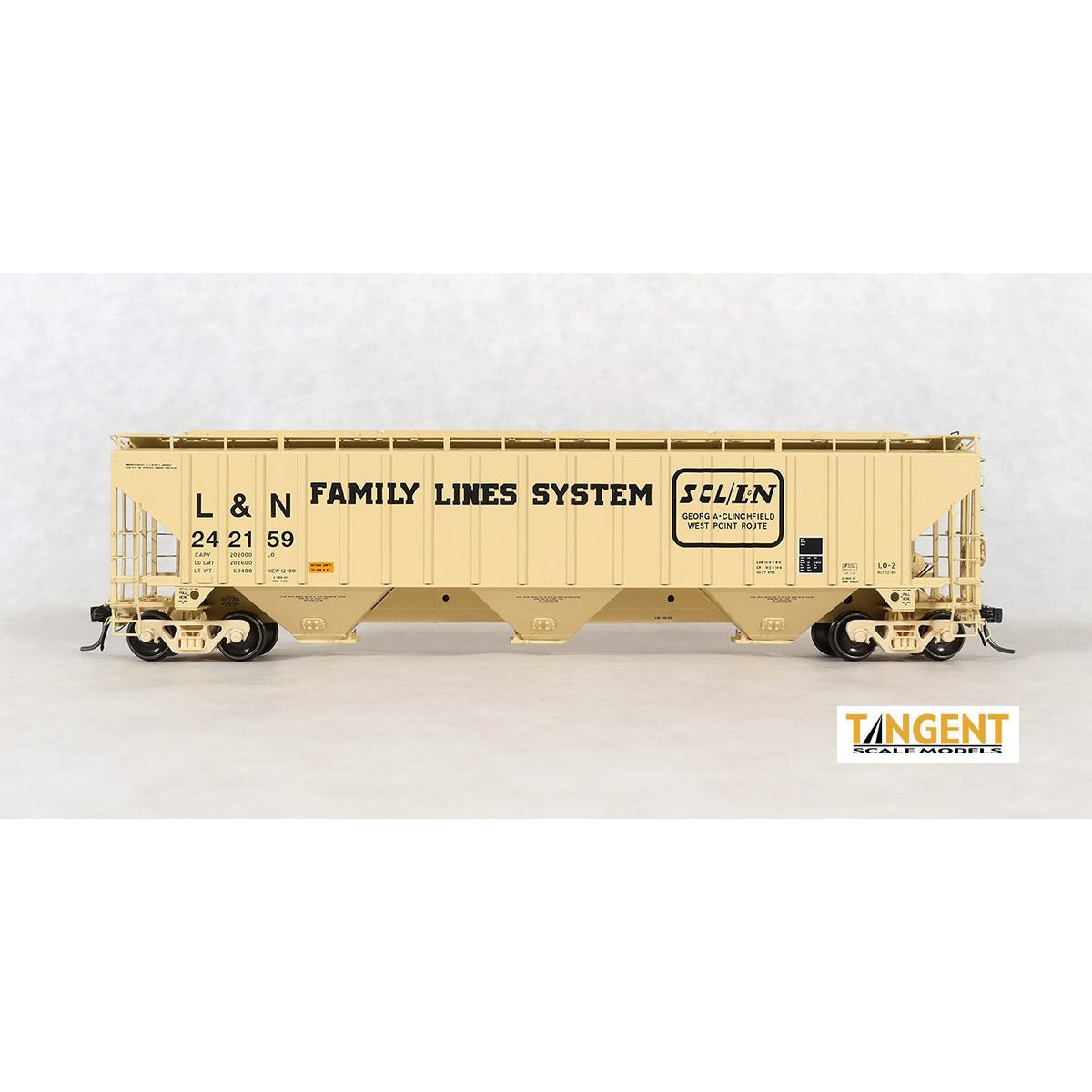 Tangent LN Family Lines "Original 12-1980" PS4750 Covered Hopper #242159