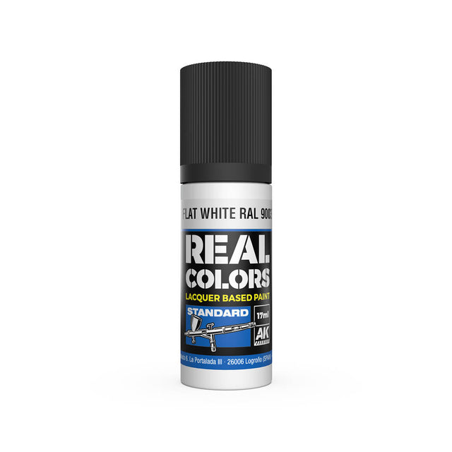 AK Interactive Real Colors Flat White RAL 9003 17 ml.