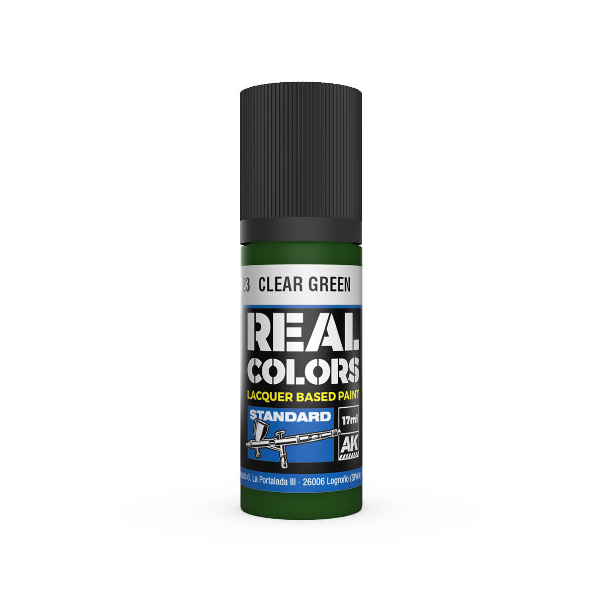 AK Interactive Real Colors Clear Green 17 ml.