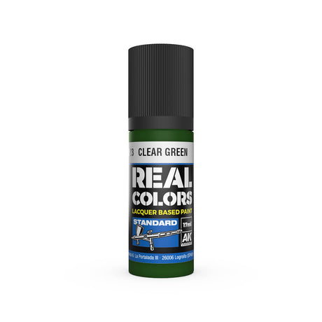 AK Interactive Real Colors Clear Green 17 ml.