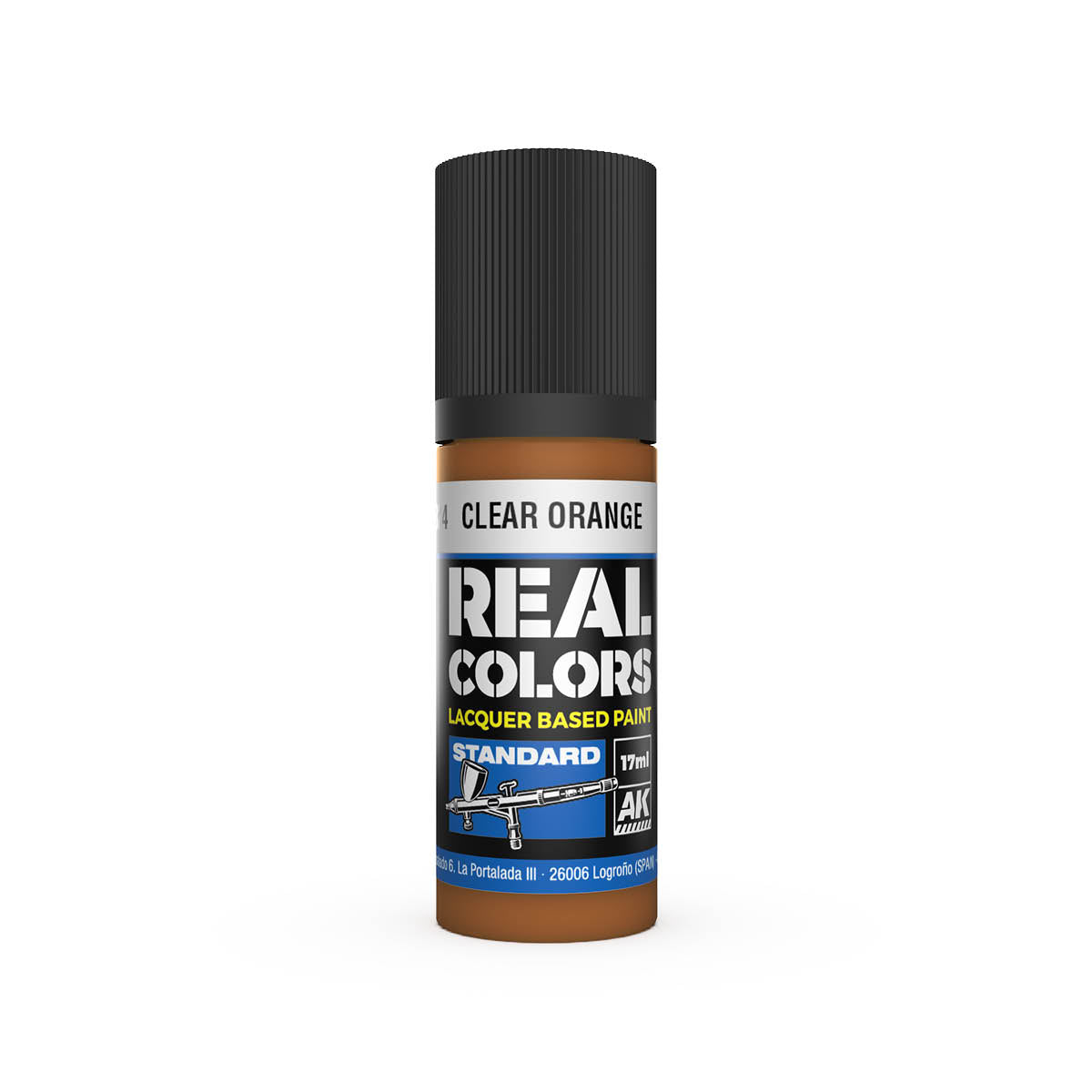 AK Interactive Real Colors Clear Orange 17 ml.