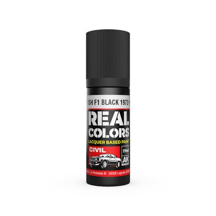 AK Interactive Real Colors British F1 Black 1972-1986 17 ml.