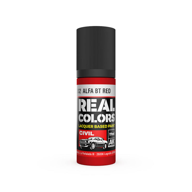 AK Interactive Real Colors Alfa BT Red 17 ml.